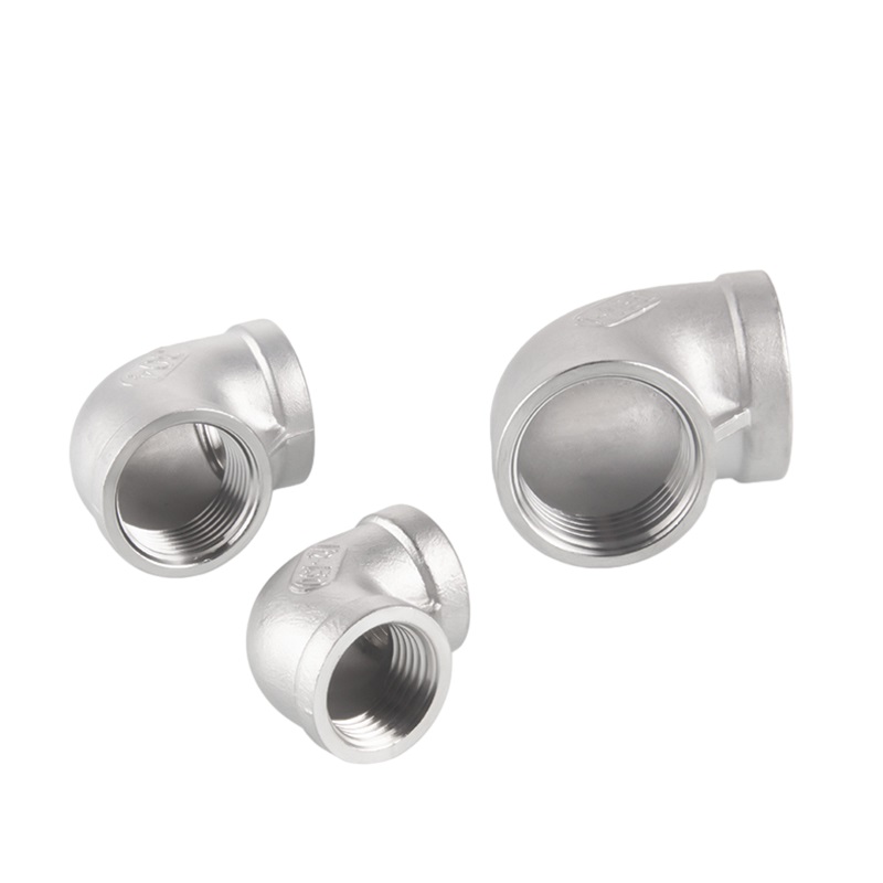 150# SS Pipe Connector schroefdraadstraat 90 ° graad elleboog