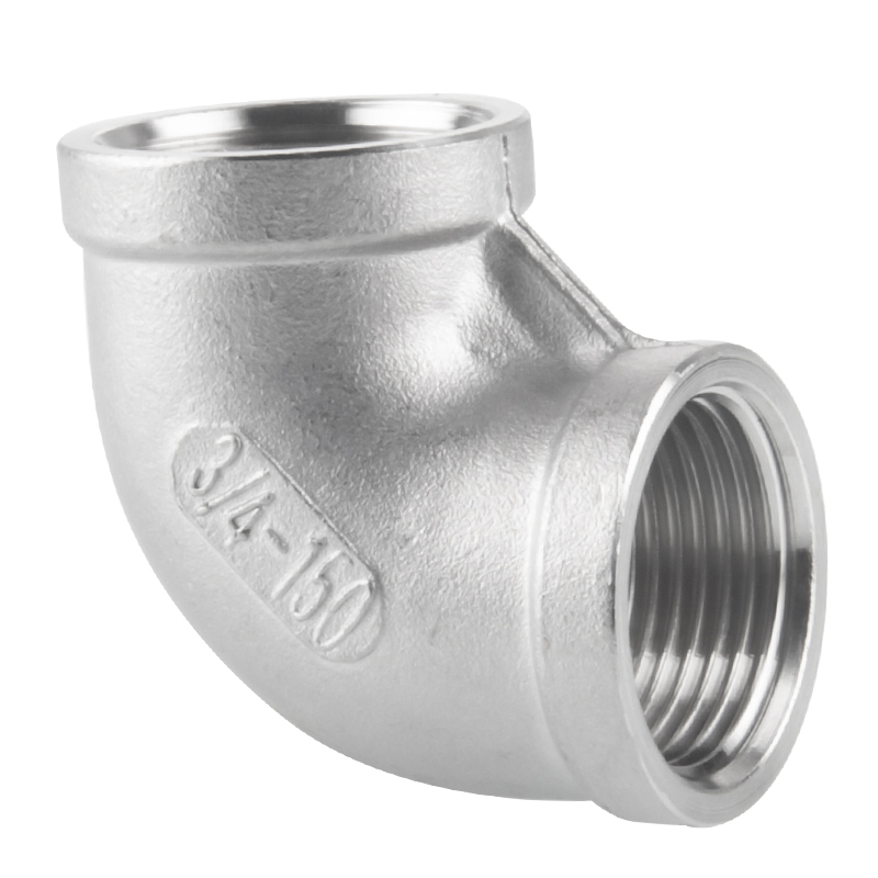 150# SS Pipe Connector schroefdraadstraat 90 ° graad elleboog