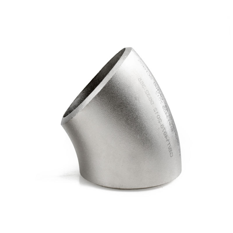 Elleboog 45 ° kont las 40s 316 roestvrijstalen buisfittingen veilig en lekvrij